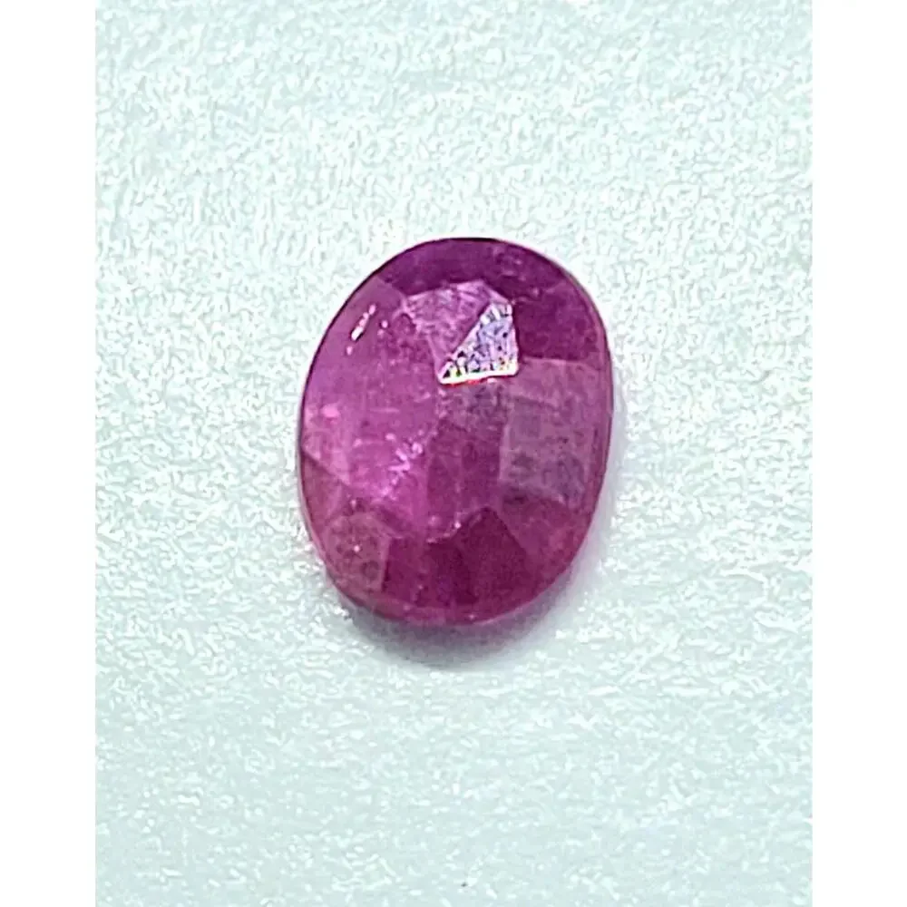 100% Natural Certified‎ Corundum Ruby Oval Non Treated 1.27ct